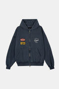 NAVY PATH ZIPPER