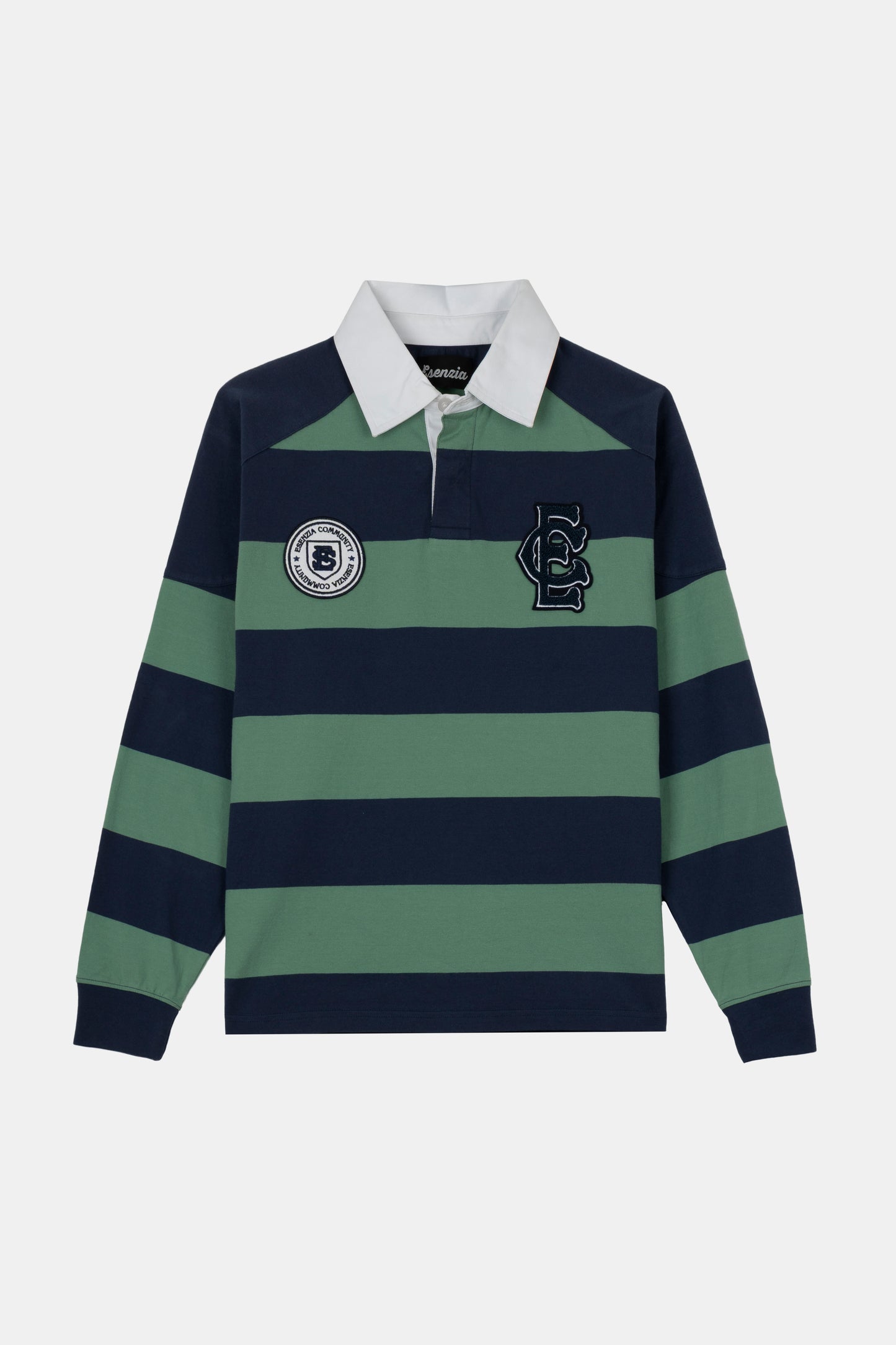 GREEN STRIPED POLO