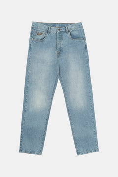 DENIM STRAIGHT PANTS LIGHT GREY