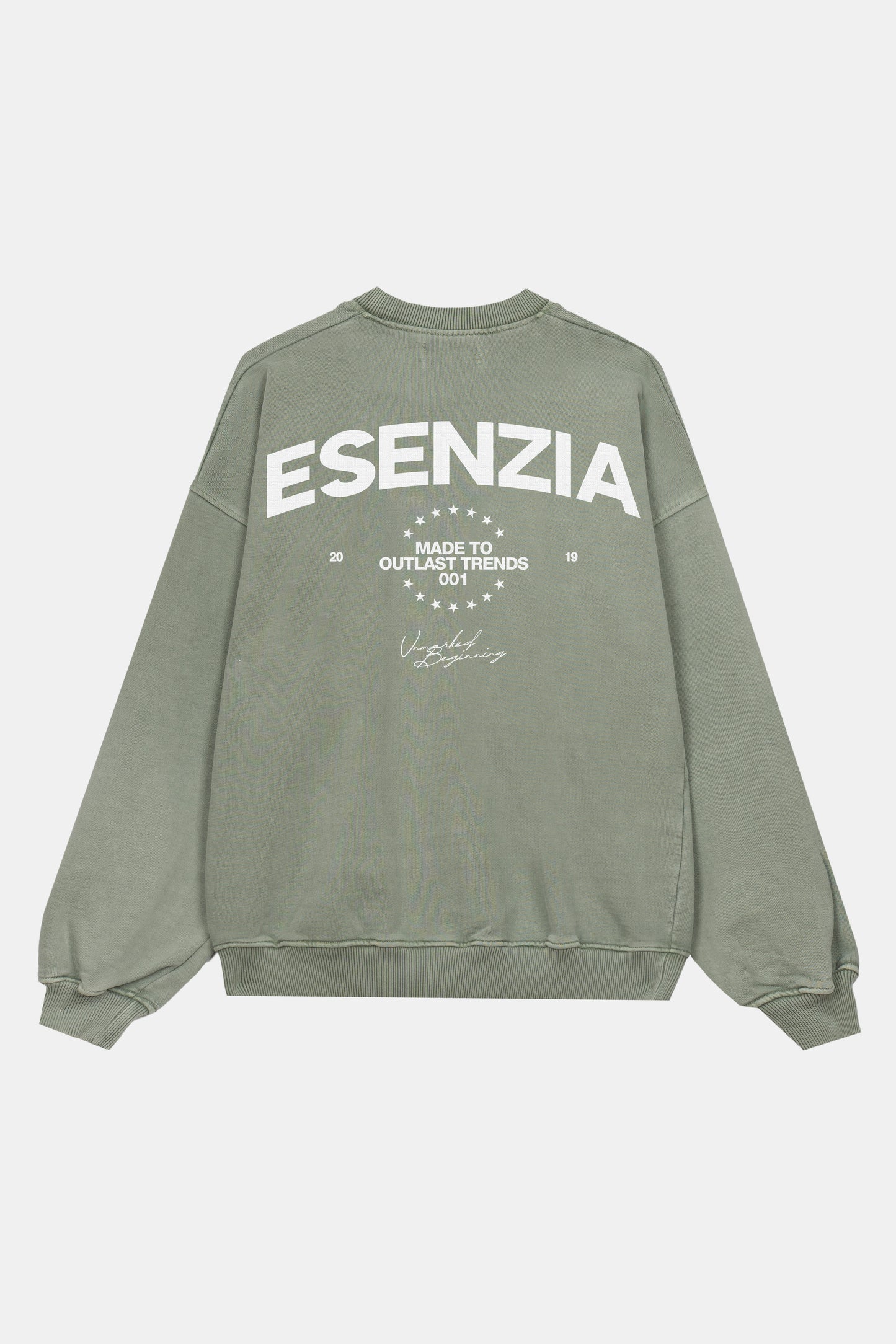 GREEN OUTLAST CREWNECK