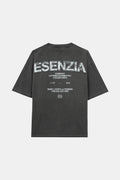 BLACK FABRIC TEE
