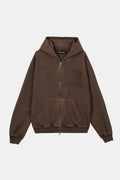 BROWN PATH ZIPPER