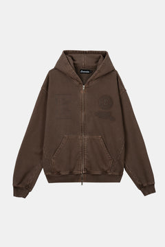 BROWN PATH ZIPPER