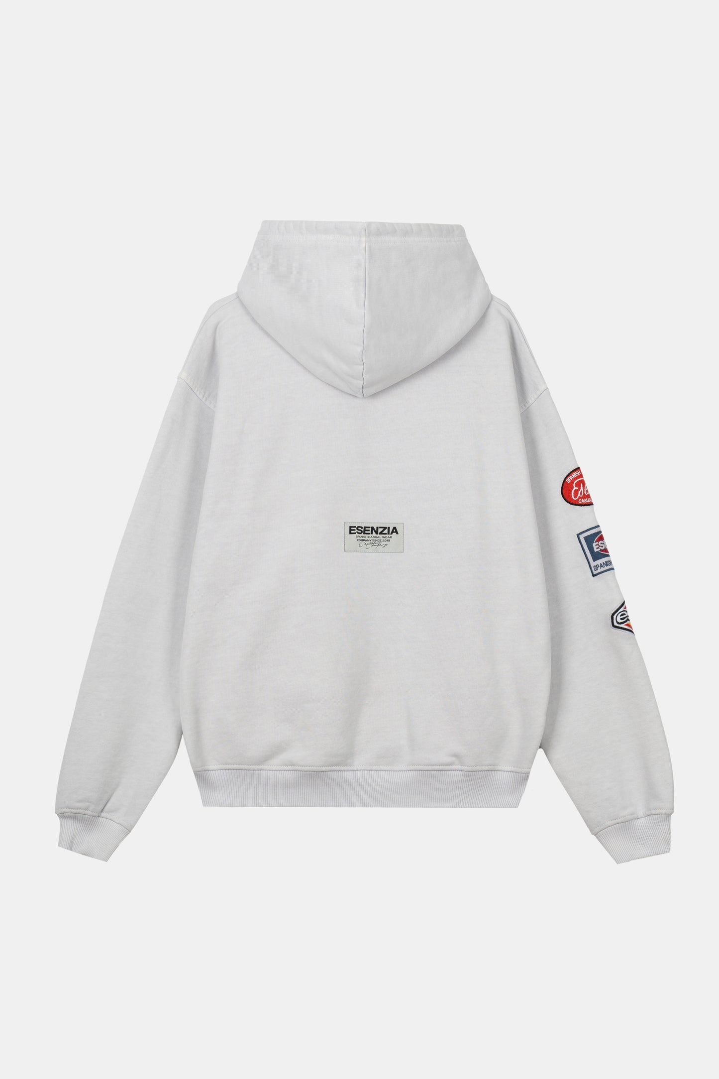 GREY BUTTONS HOODIE