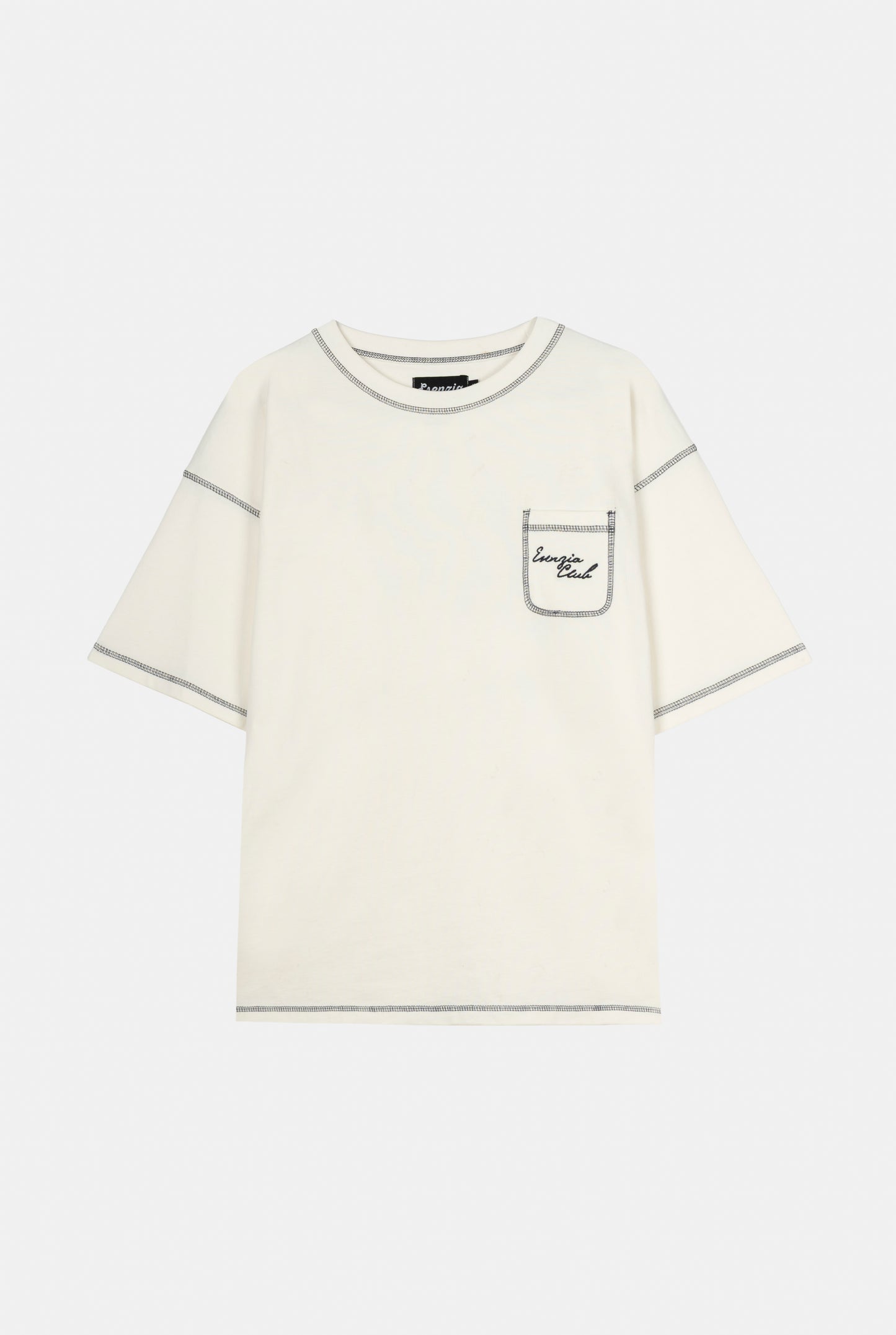 HEAVYWEIGHT WHITE STITCH TEE