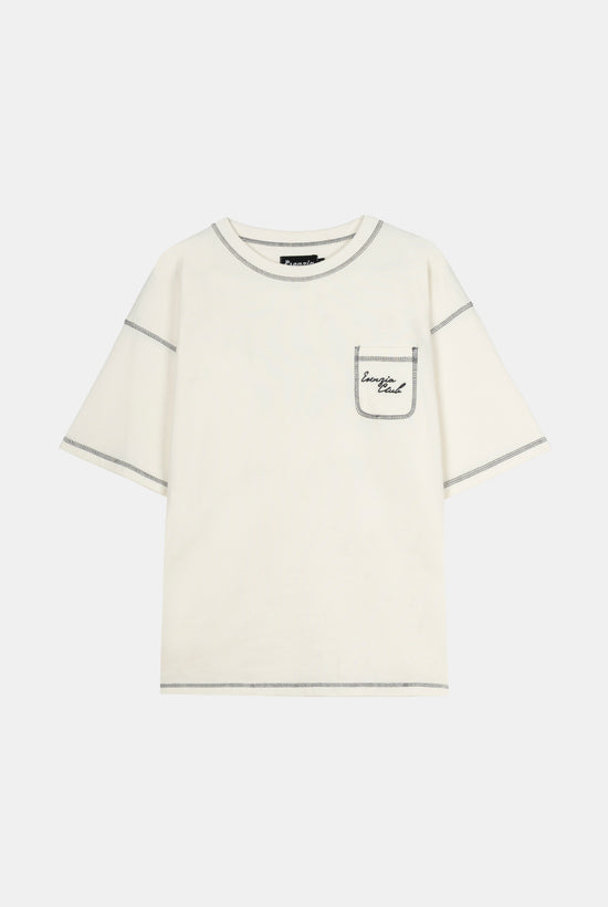 HEAVYWEIGHT WHITE STITCH TEE