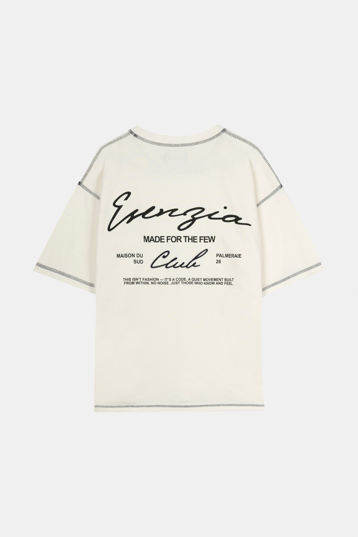 HEAVYWEIGHT WHITE STITCH TEE