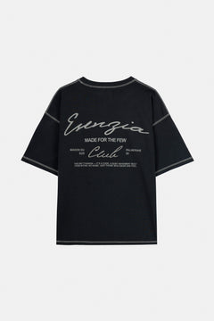 HEAVYWEIGHT GREY STITCH TEE