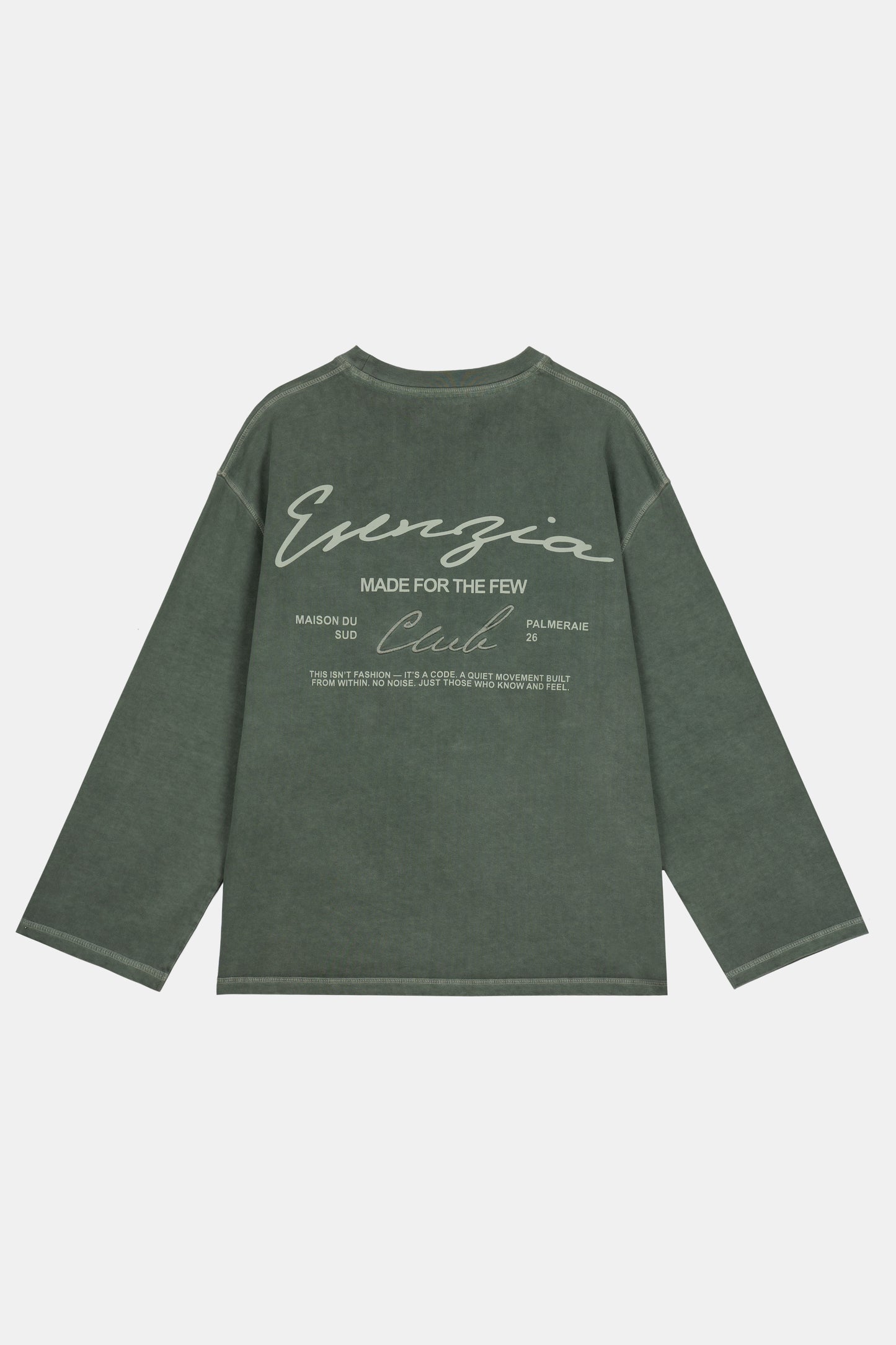 GREEN STITCH LONGSLEEVE