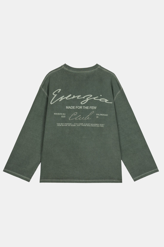 GREEN STITCH LONGSLEEVE