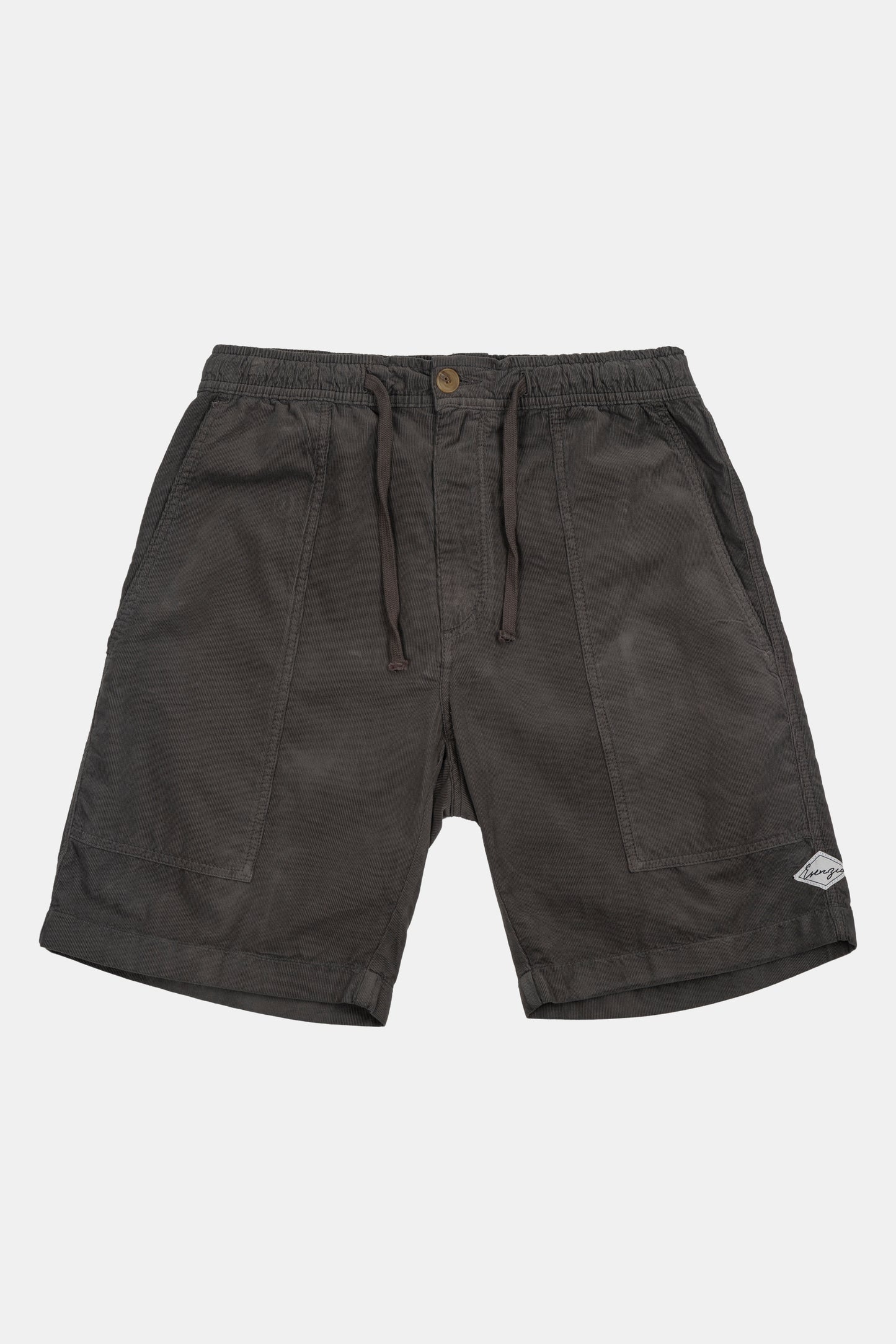 GREY CORDUROY SHORTS