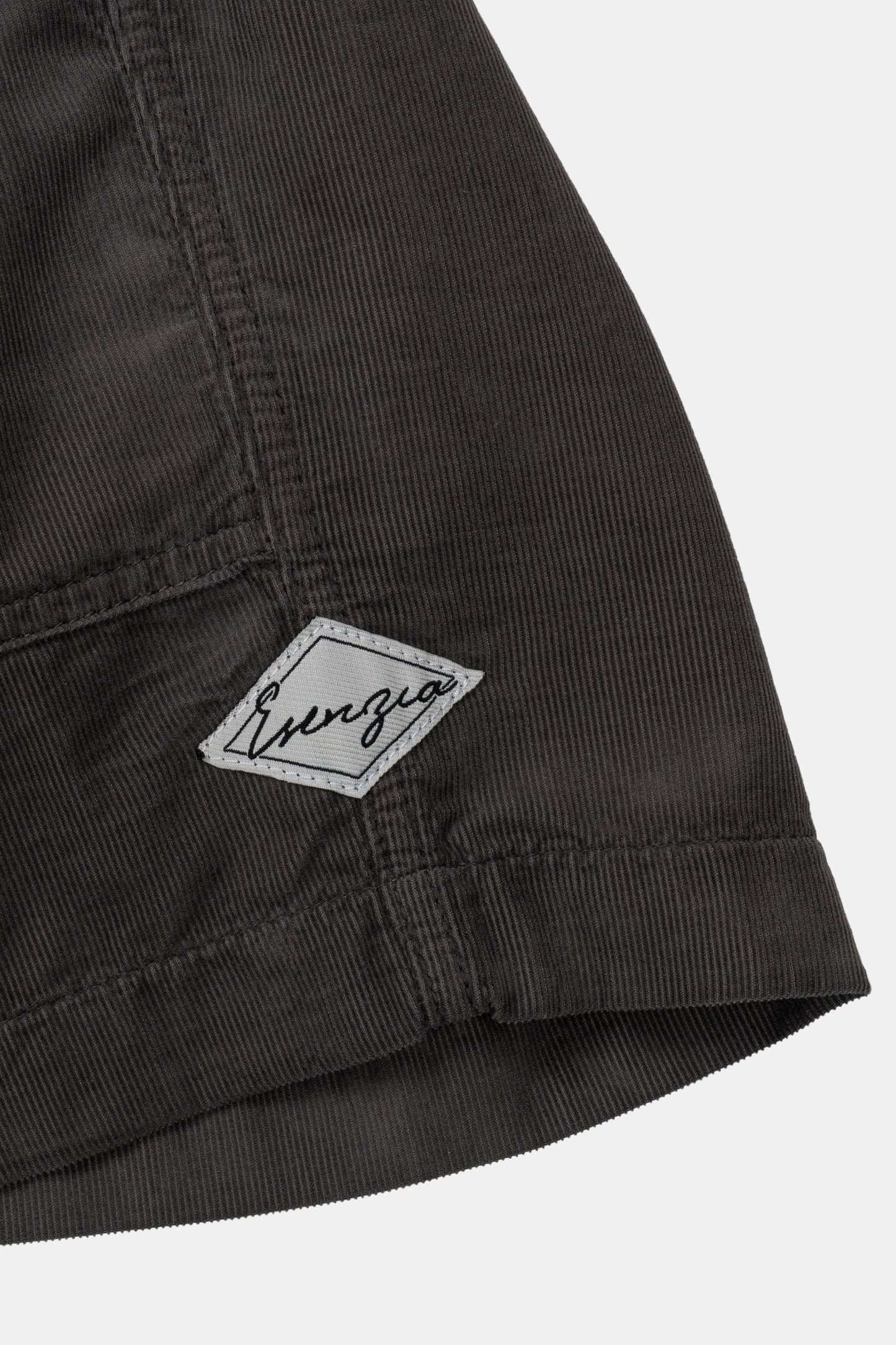 GREY CORDUROY SHORTS