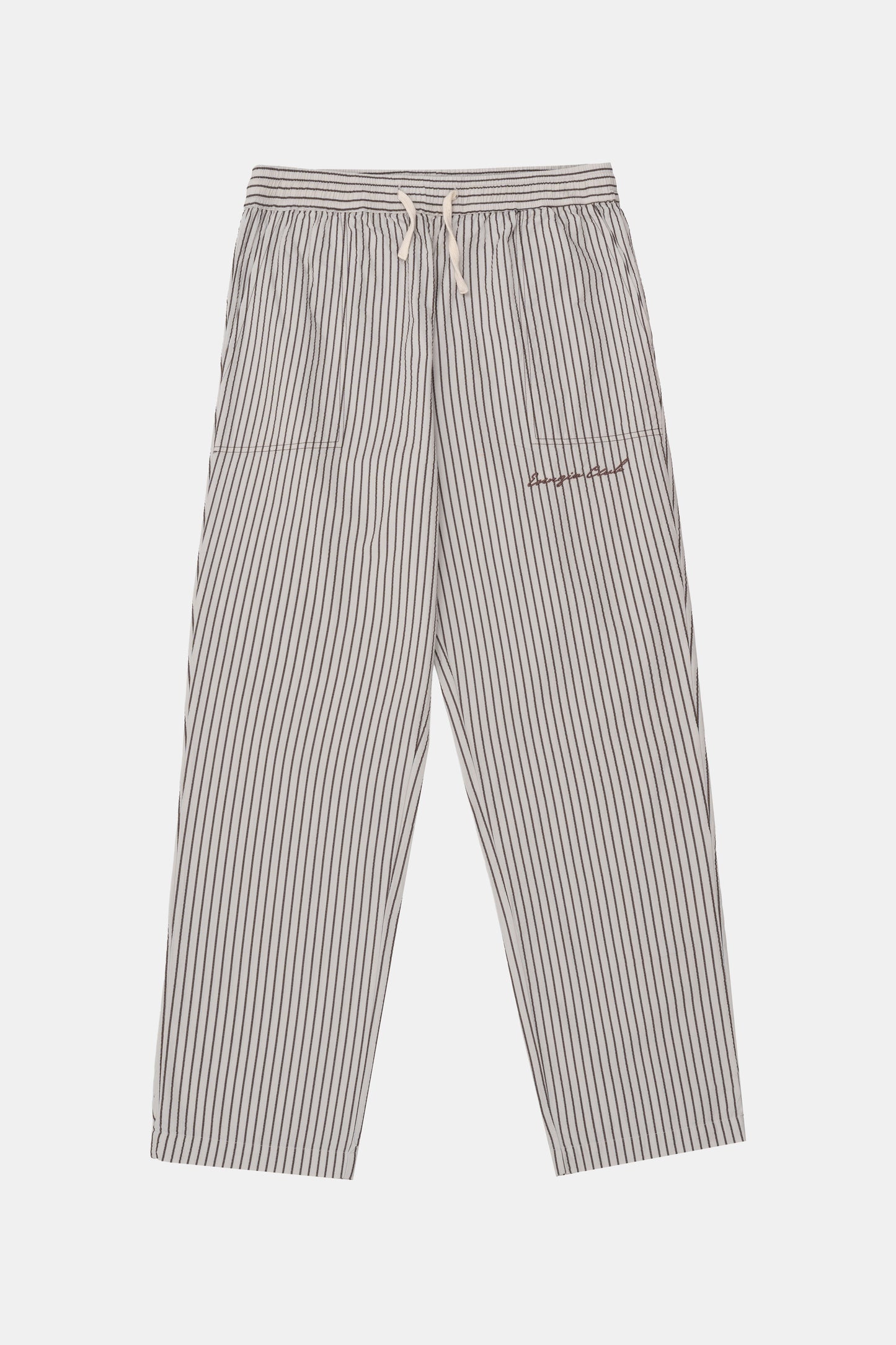 BROWN RUSTIC STRIPED PANTS