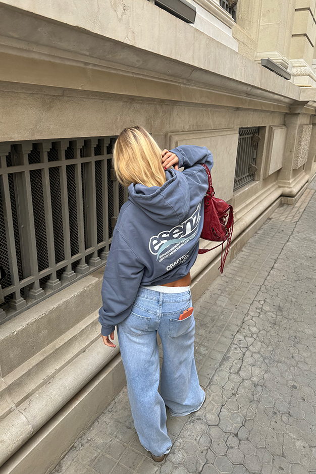 STEEL BLUE CRAFT HOODIE