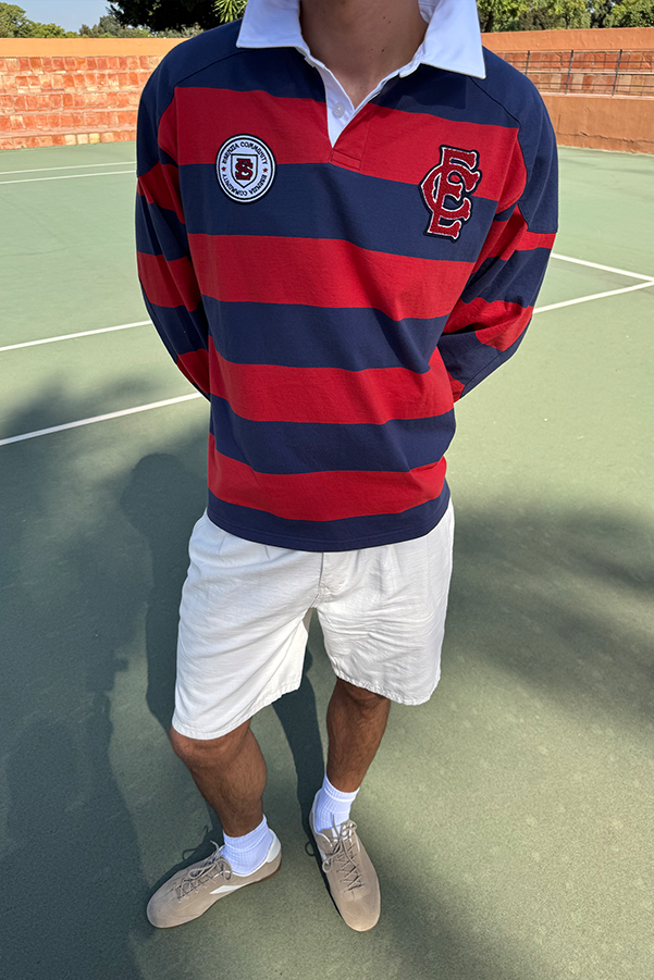 RED STRIPED POLO