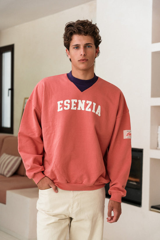 BRICK CONTRAST CREWNECK