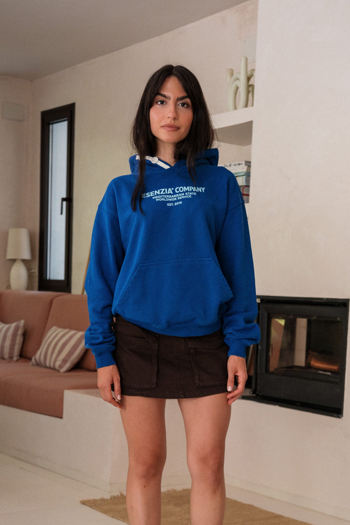 INDIGO WAVE HOODIE