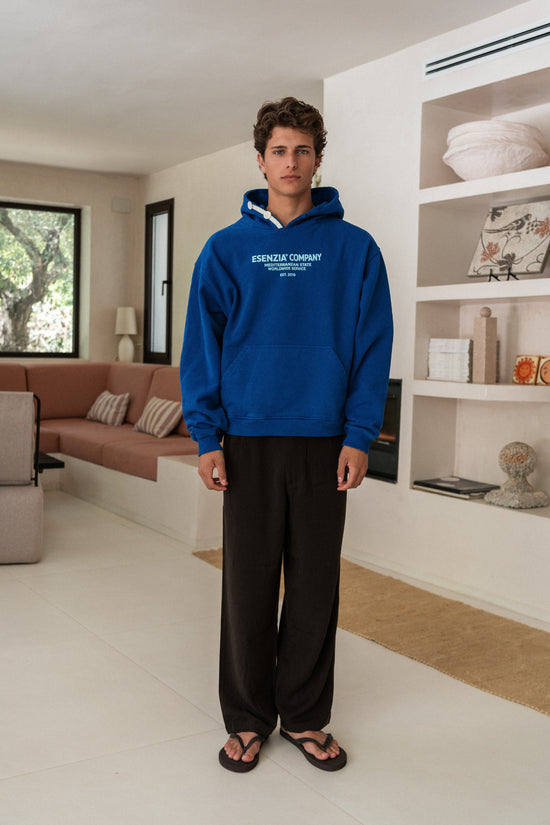 INDIGO WAVE HOODIE