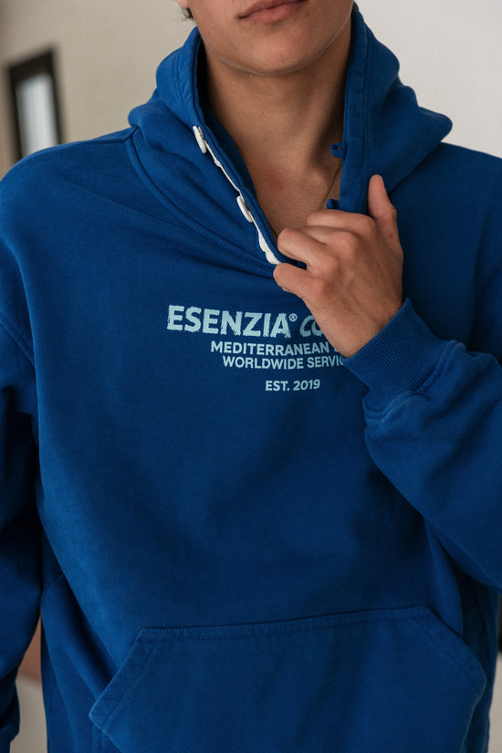 INDIGO WAVE HOODIE