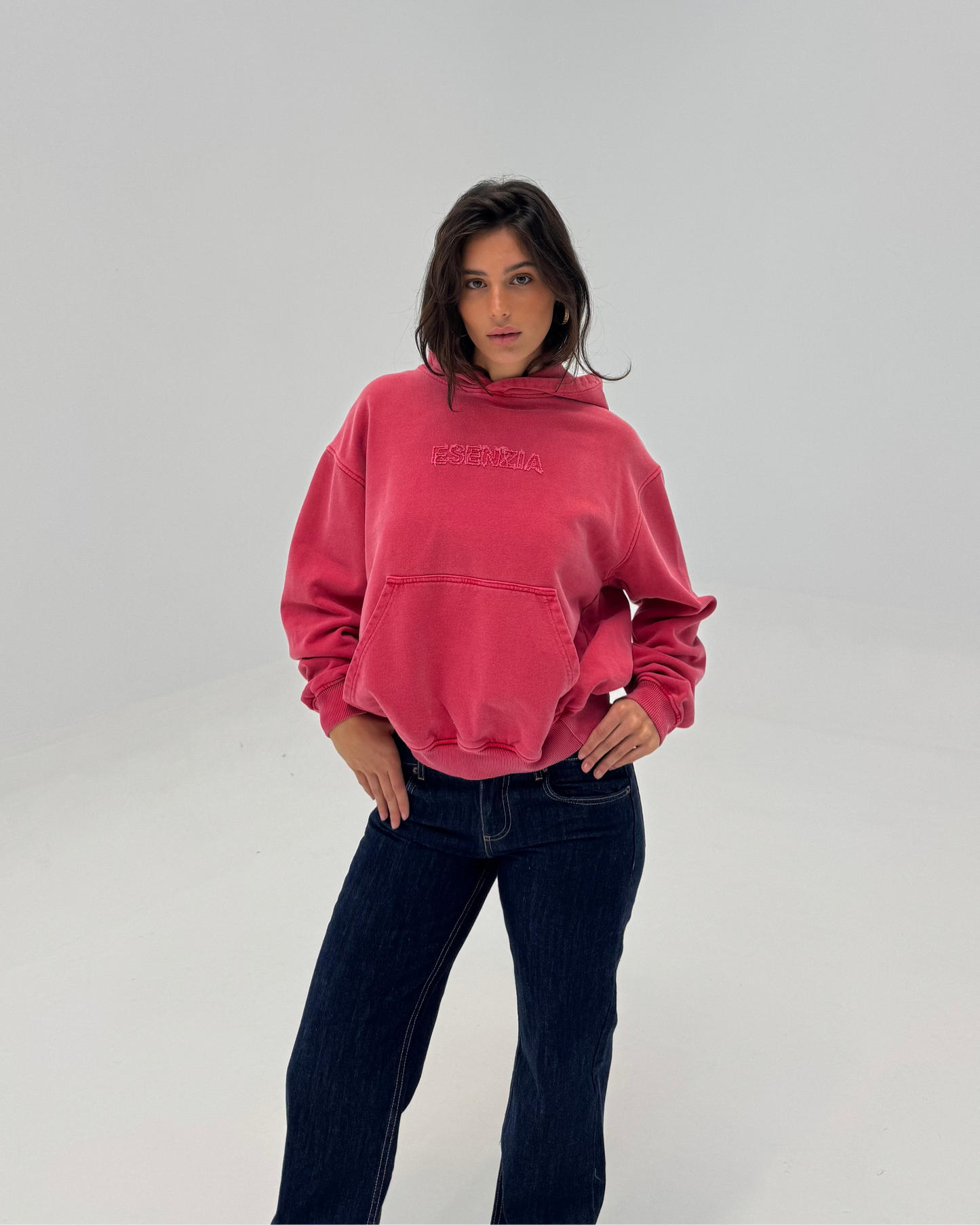 PINK BASELINE HOODIE