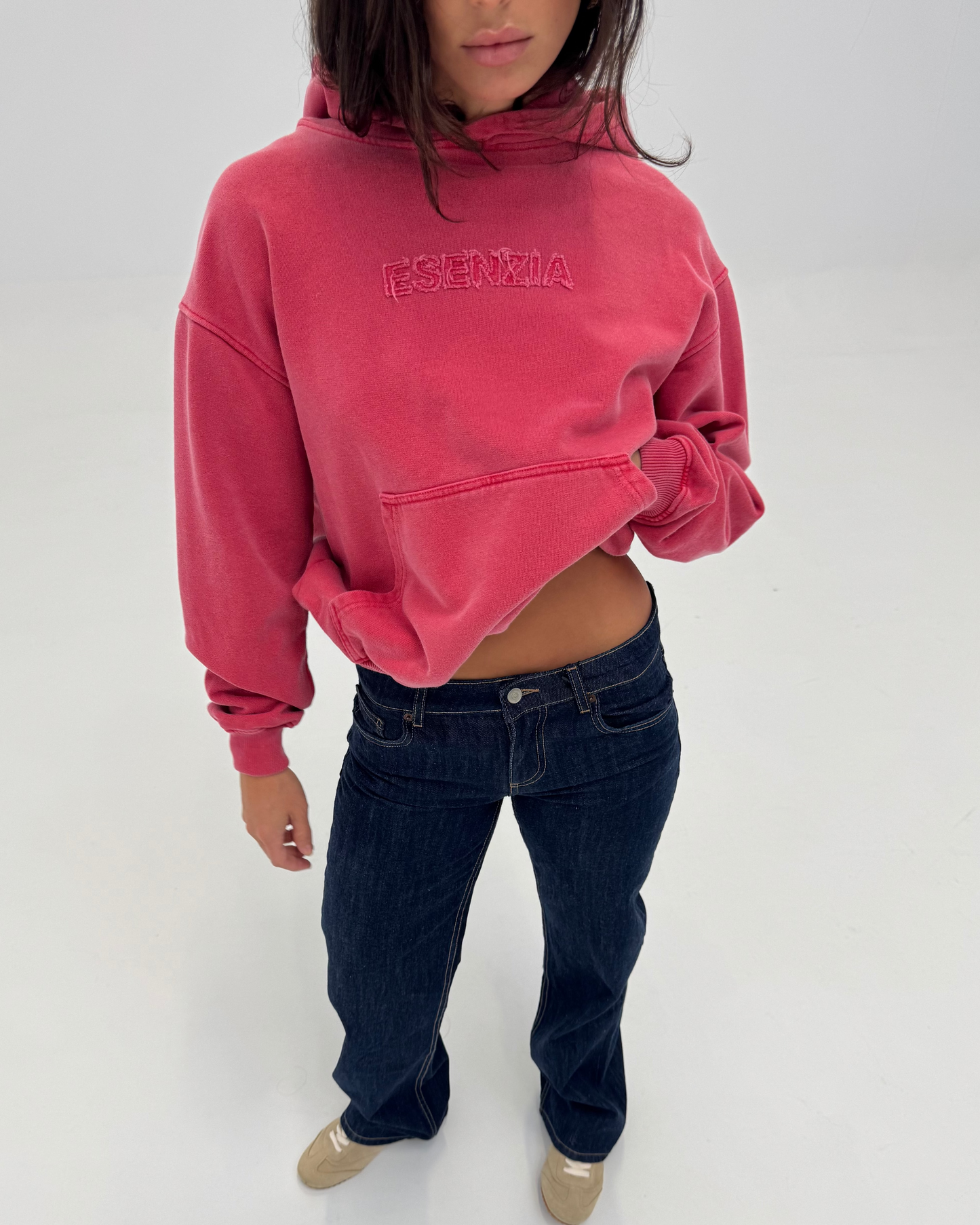 PINK BASELINE HOODIE
