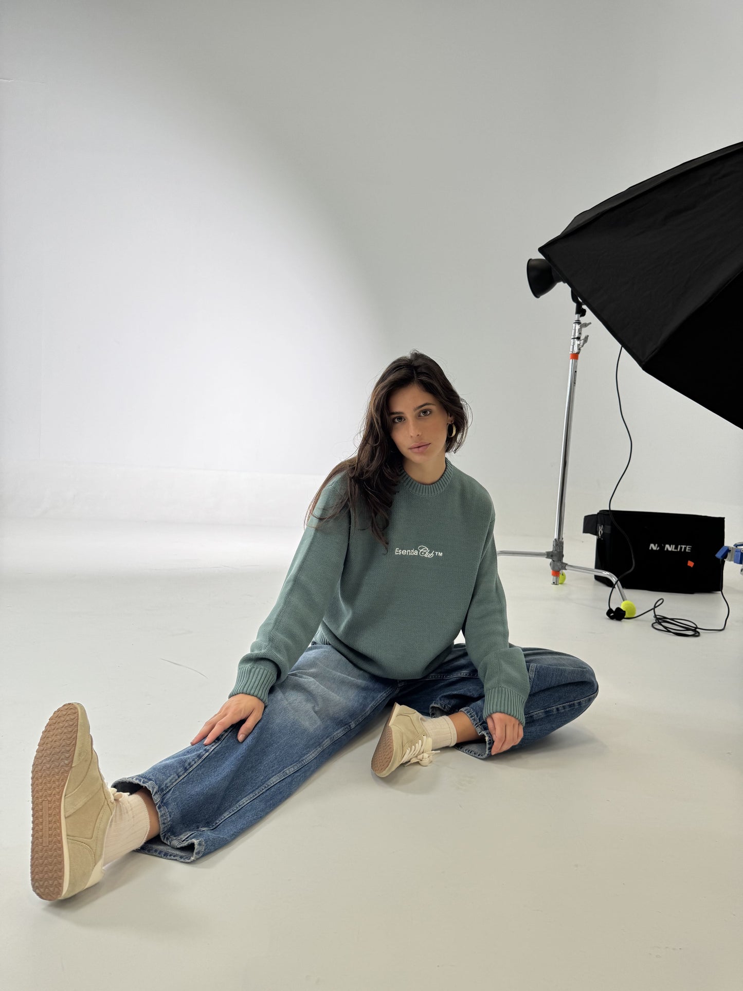 SAGE NEUTRAL KNIT SWEATER