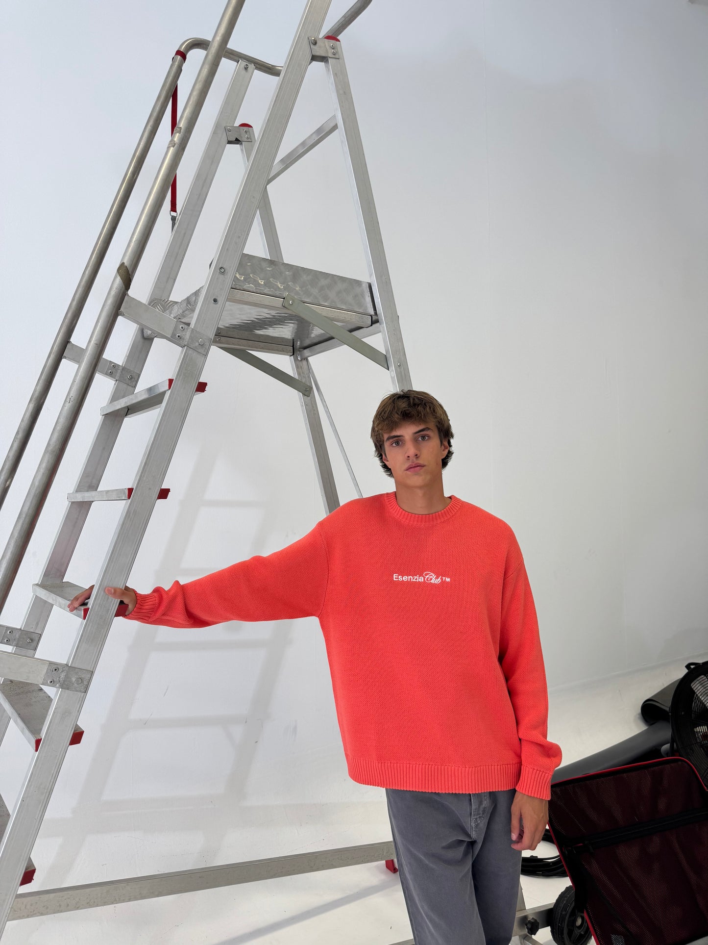 PEACH NEUTRAL KNIT SWEATER