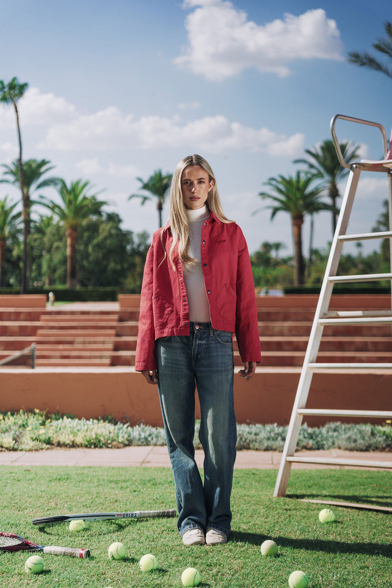 RED ESSENTIAL JACKET