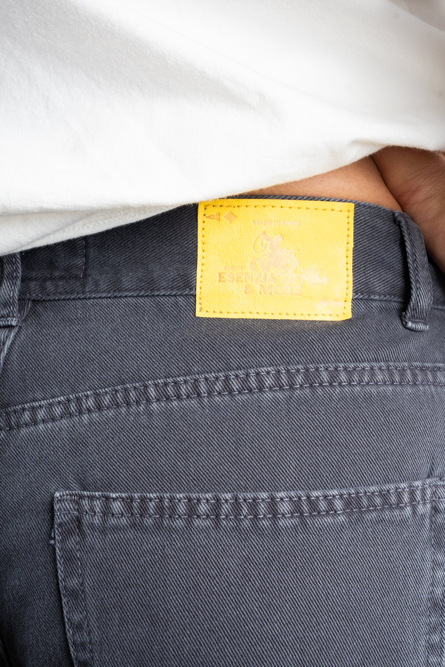 DENIM STRAIGHT PANTS NAVY