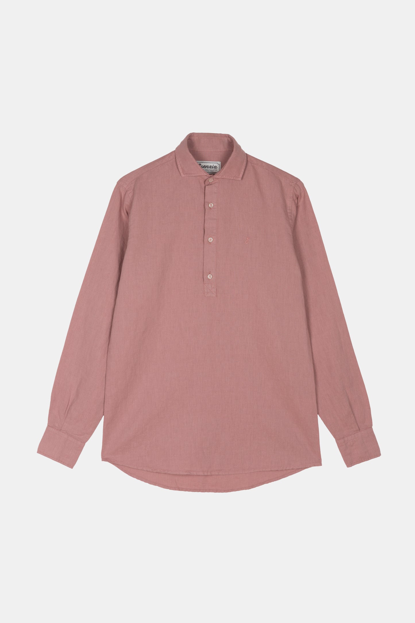 WASHED ROSE LINEN REGULAR POLO SHIRT