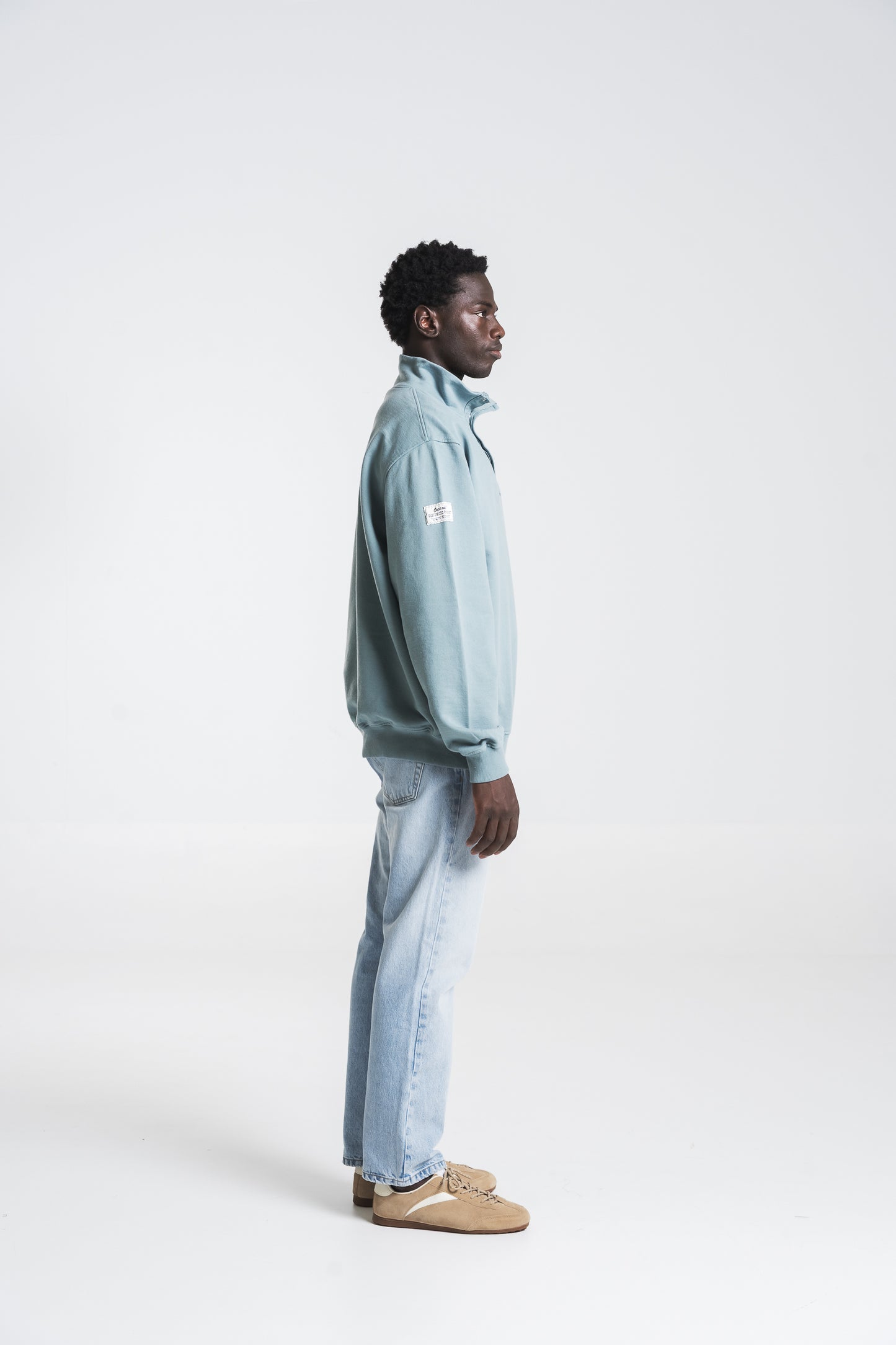 SKY BLUE CITY HALF-ZIP
