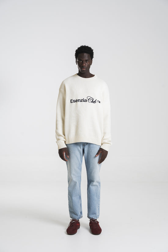 IVORY ICONIC KNIT SWEATER