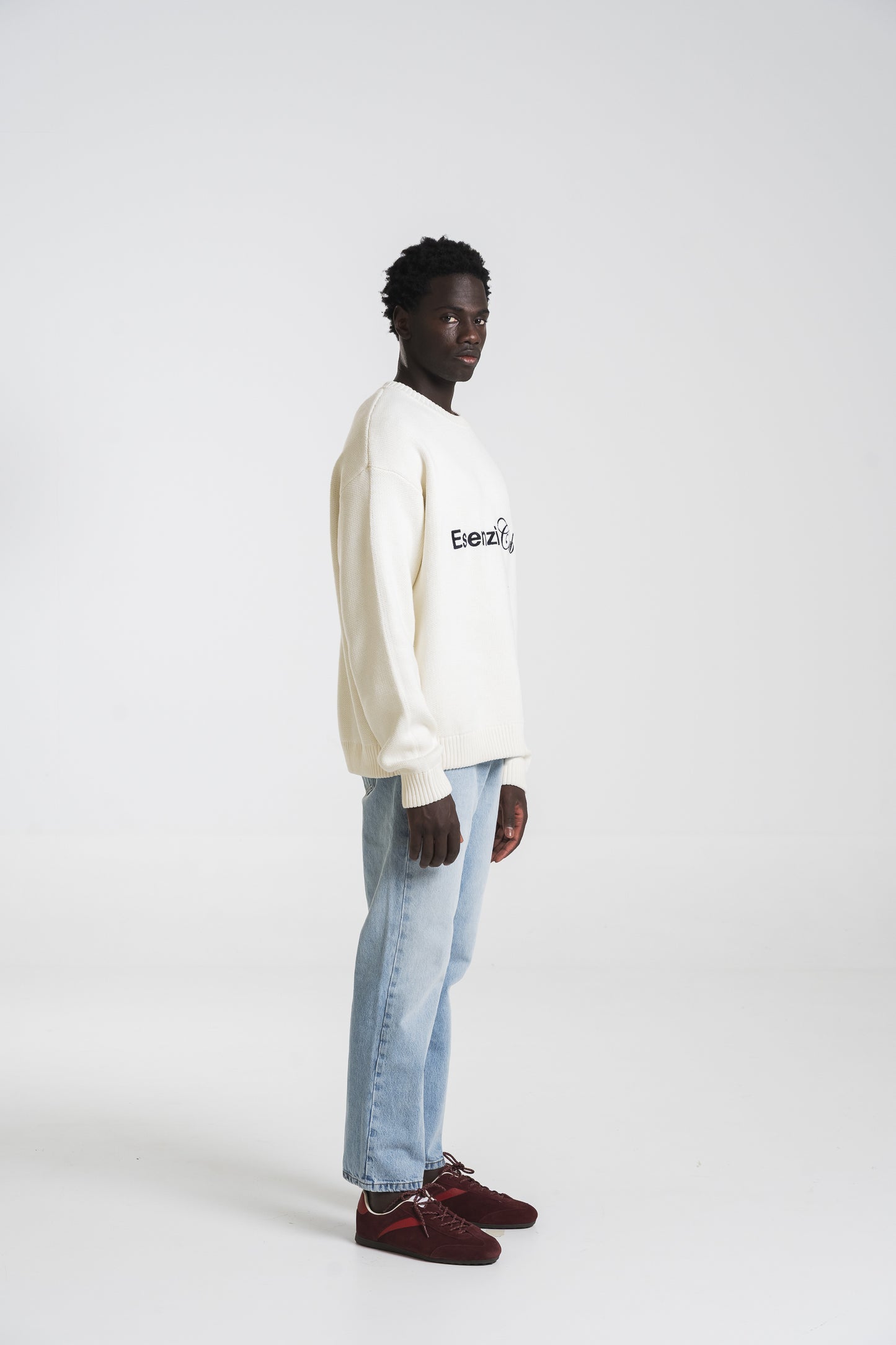 IVORY ICONIC KNIT SWEATER