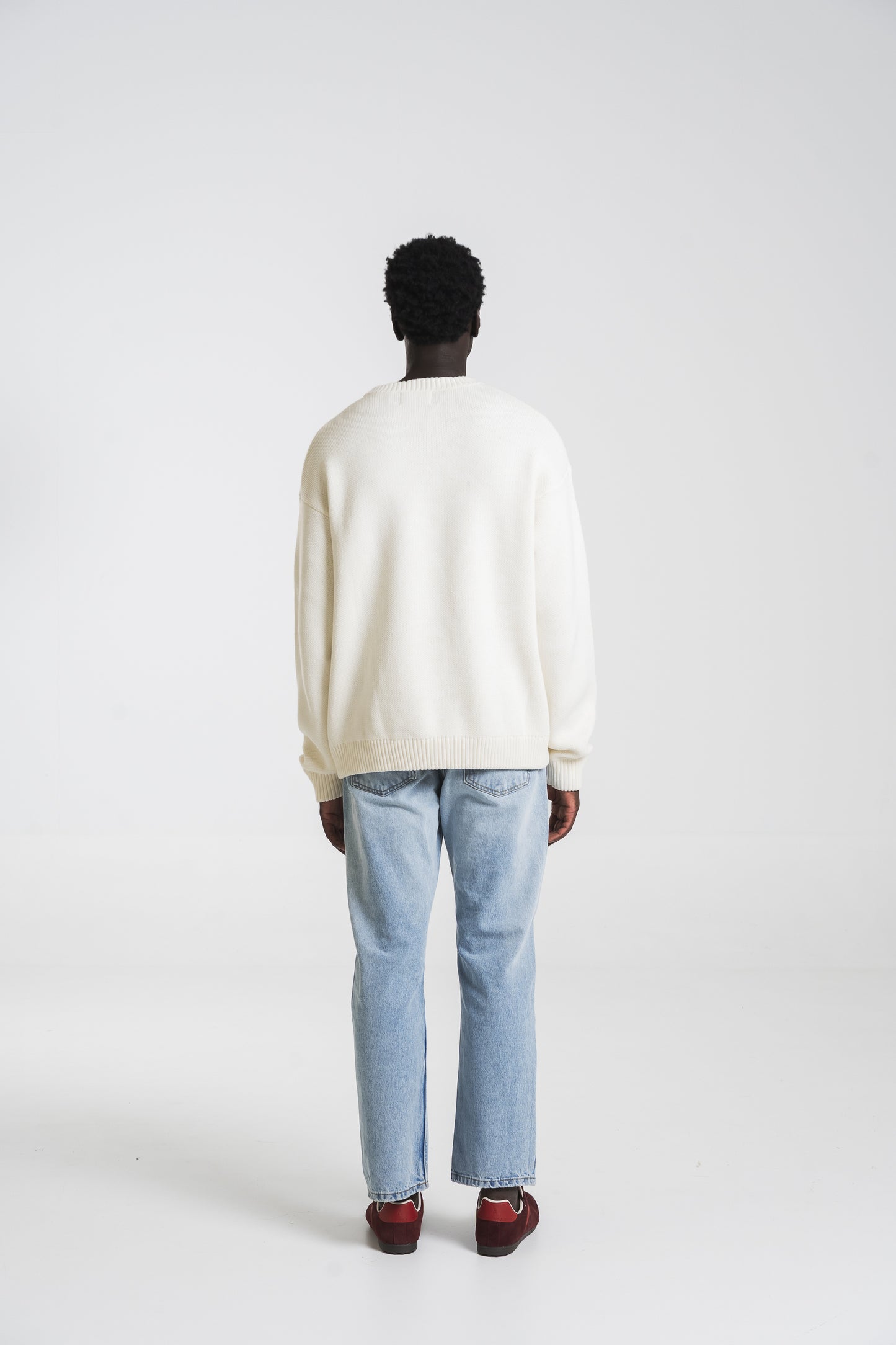 IVORY ICONIC KNIT SWEATER
