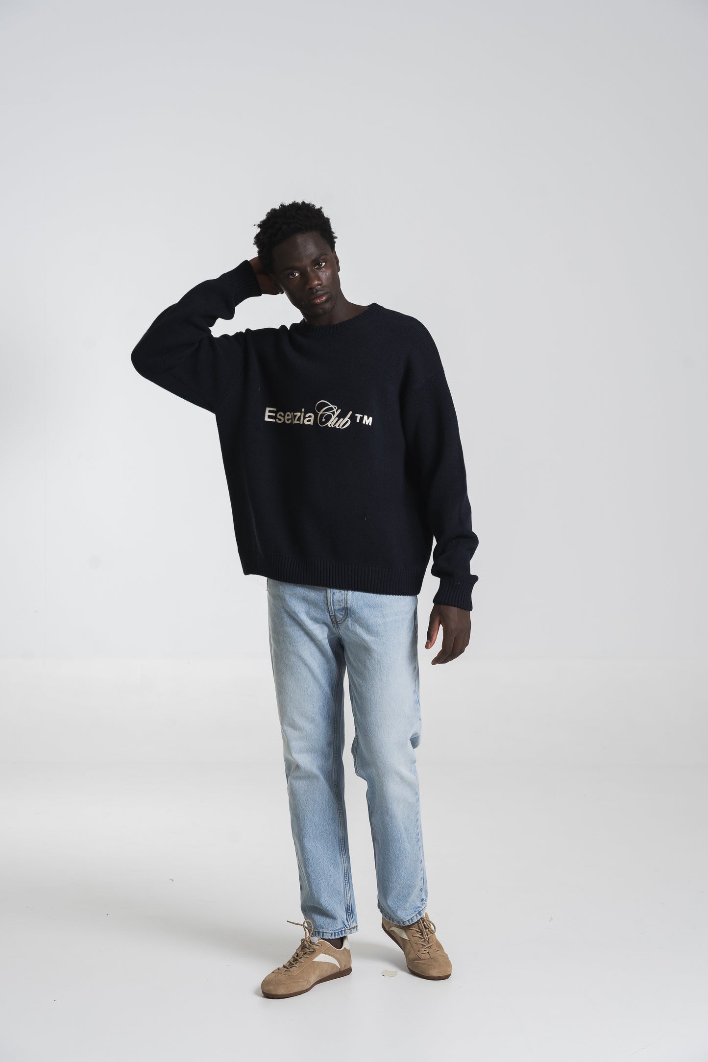 MIDNIGHT ICONIC KNIT SWEATER