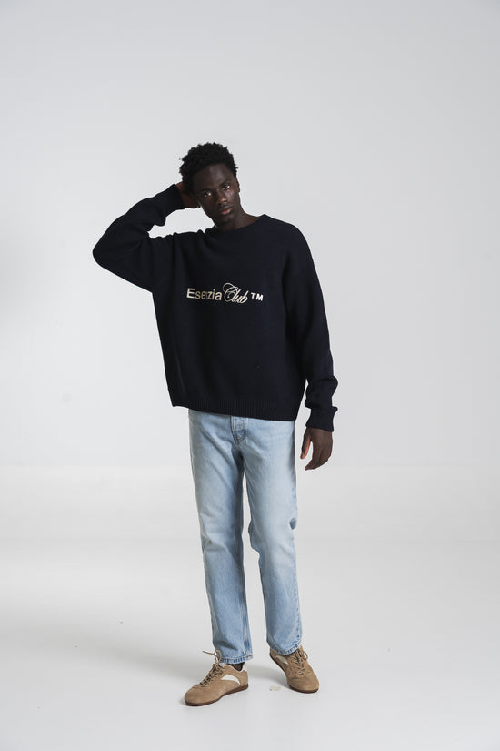 MIDNIGHT ICONIC KNIT SWEATER