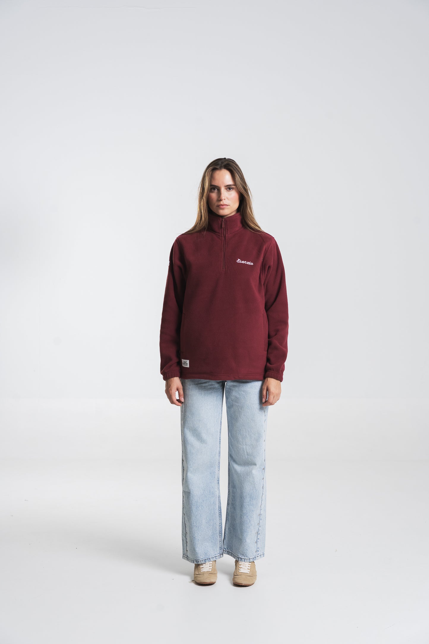 POLAR CLÁSICO 1/4 BURDEOS