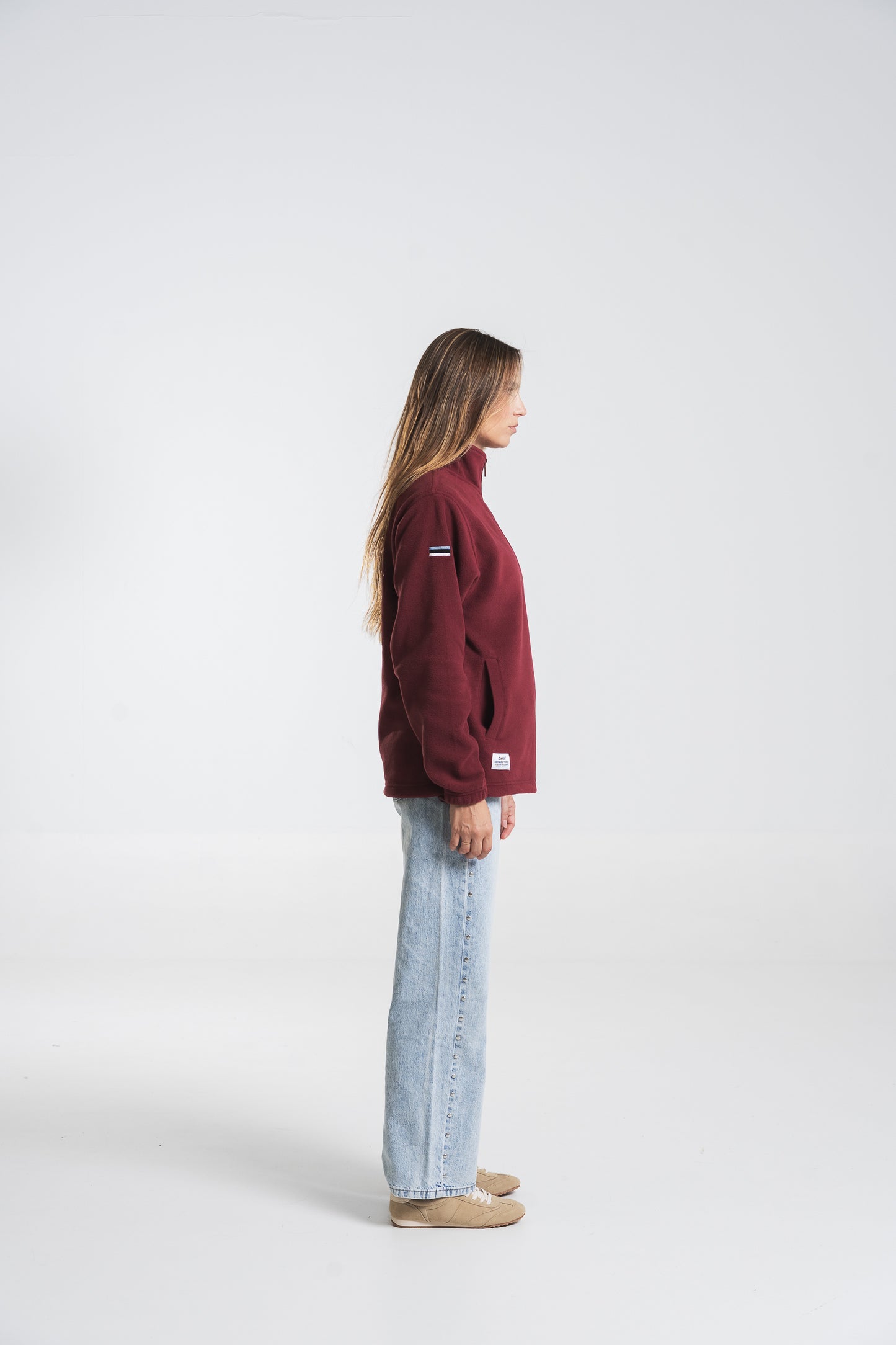 POLAR CLÁSICO 1/4 BURDEOS