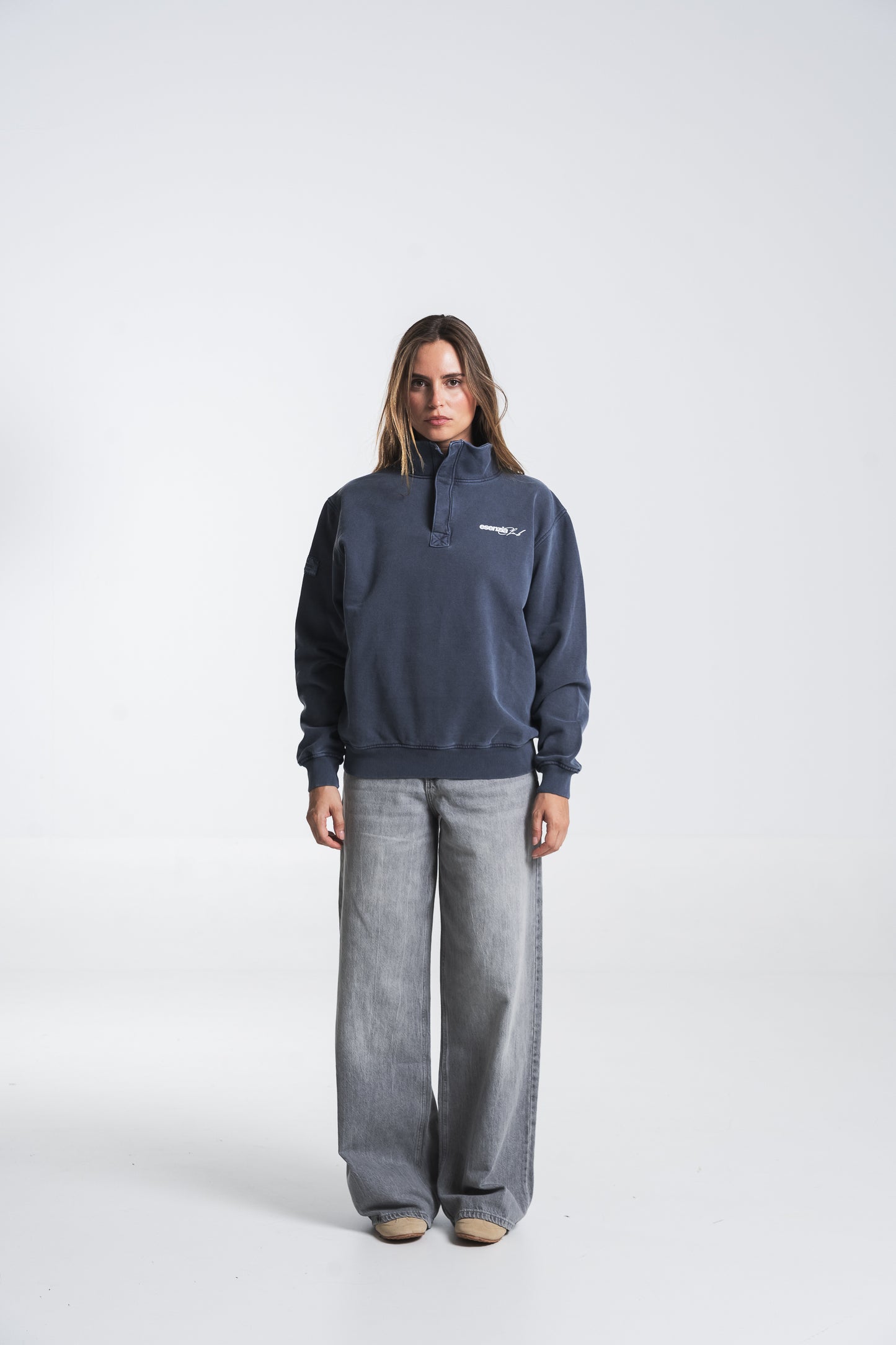 NAVY CITY HALF-ZIP