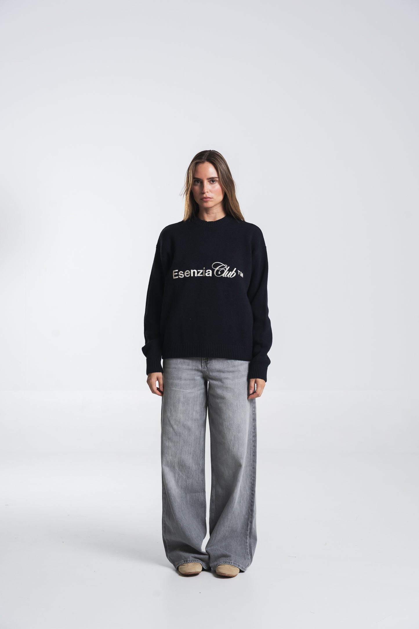 MIDNIGHT ICONIC KNIT SWEATER