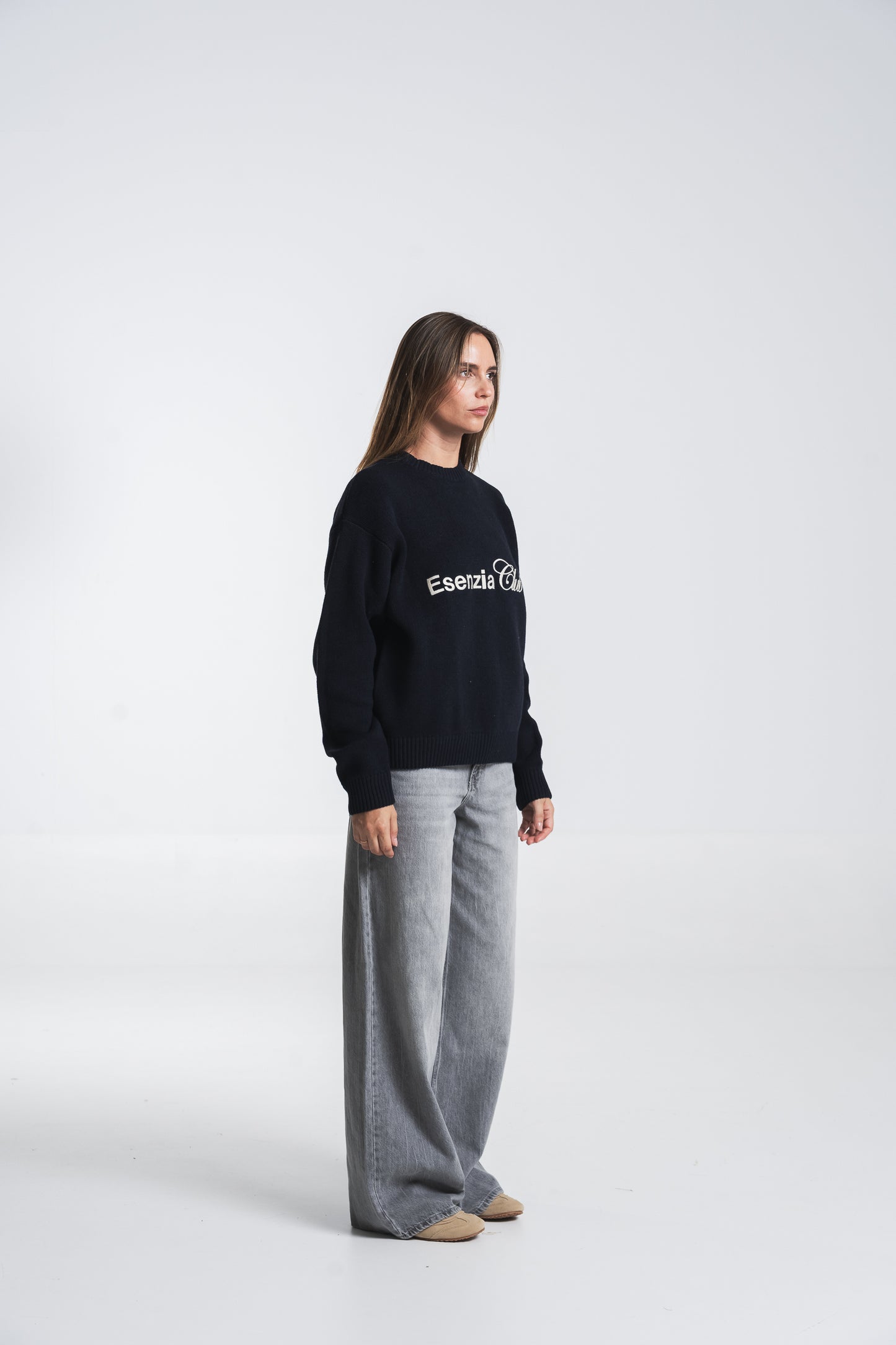 MIDNIGHT ICONIC KNIT SWEATER