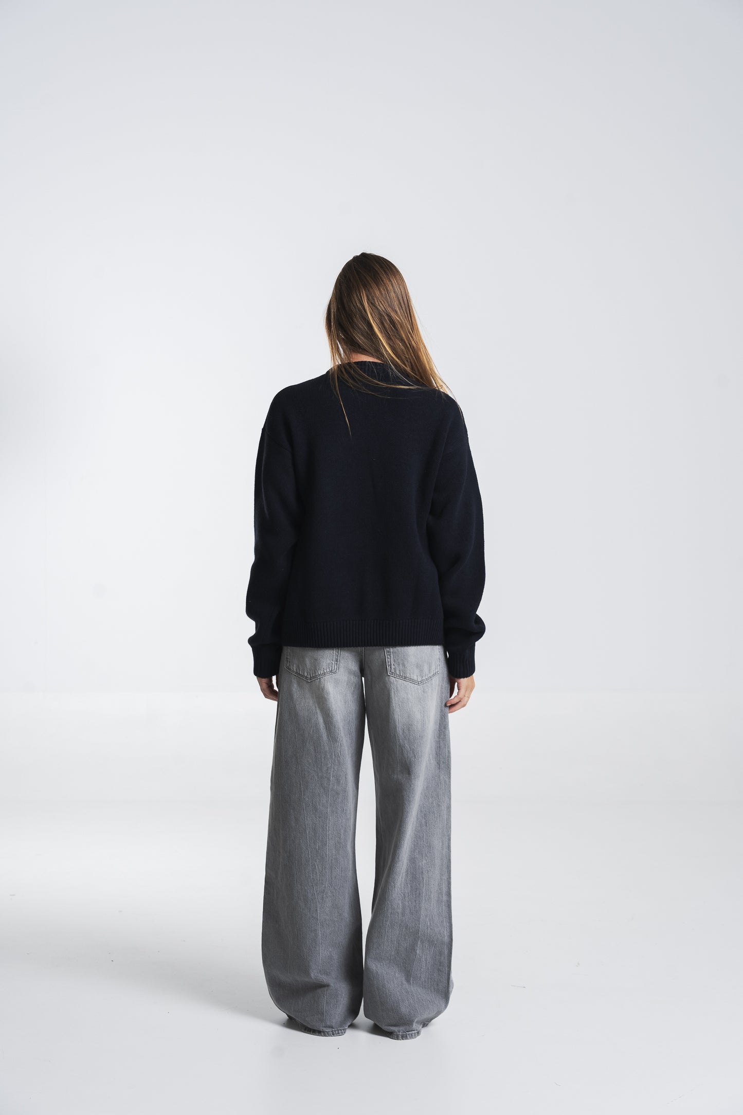 MIDNIGHT ICONIC KNIT SWEATER