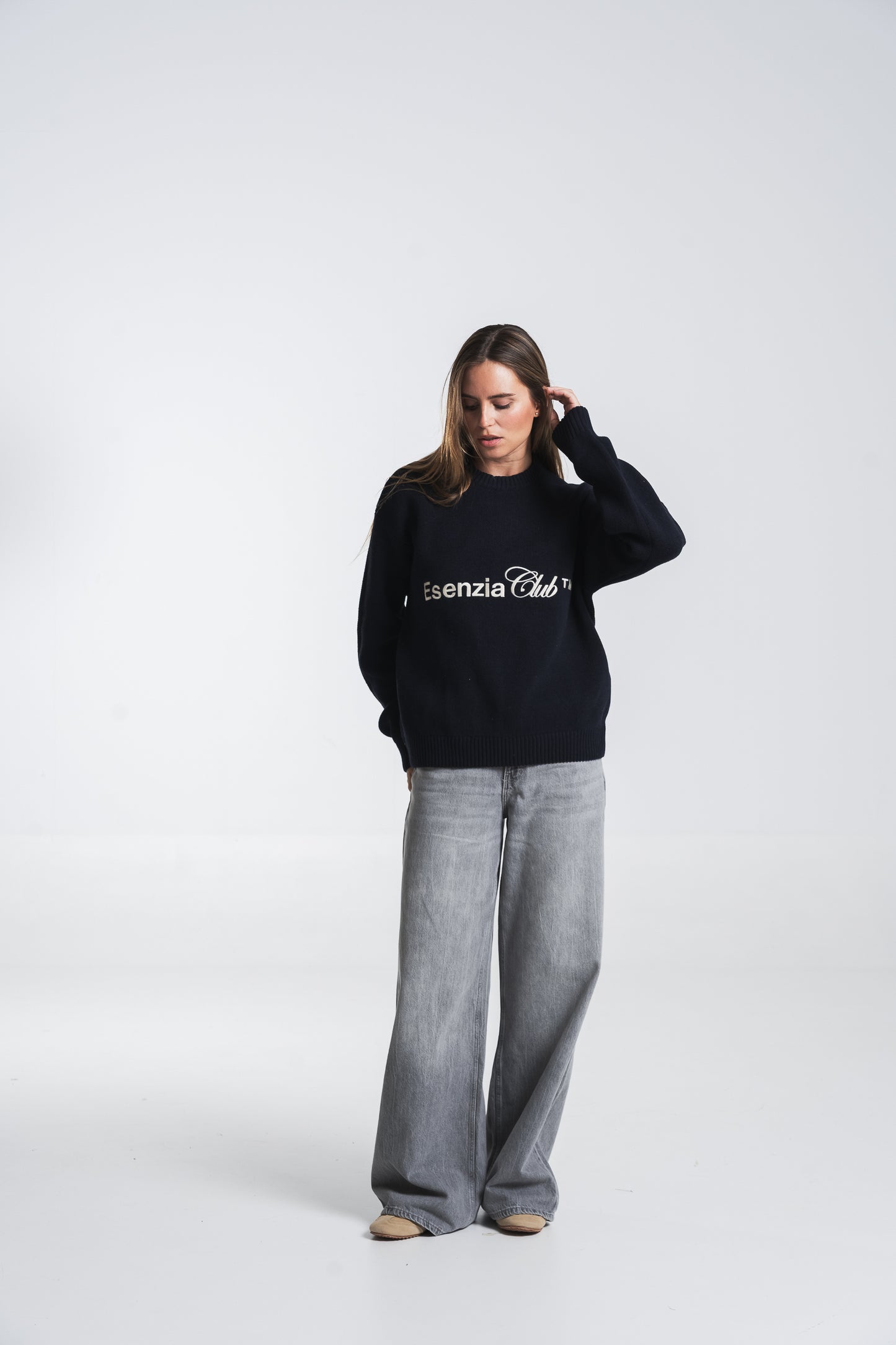 MIDNIGHT ICONIC KNIT SWEATER