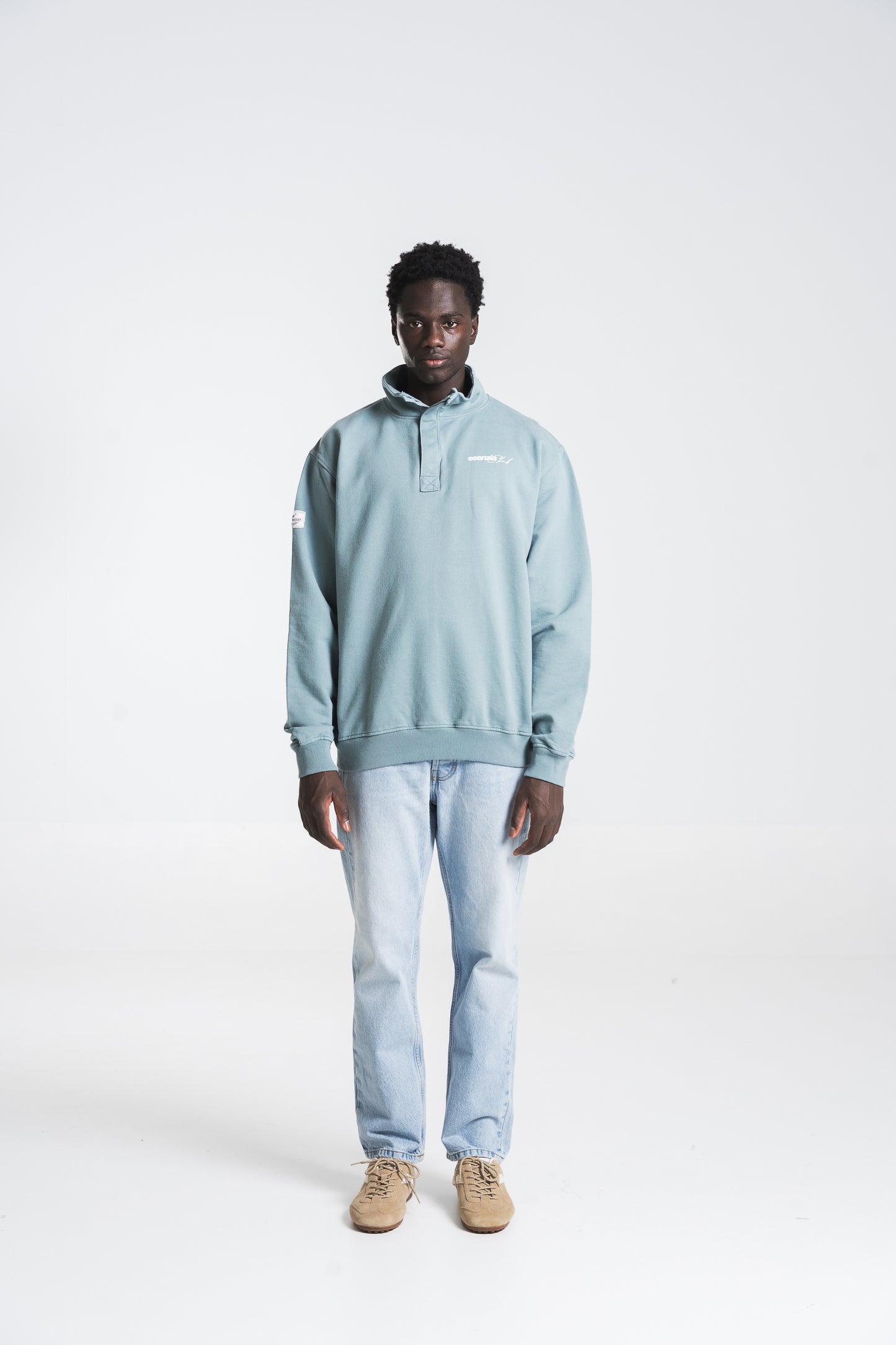 SKY BLUE CITY HALF-ZIP