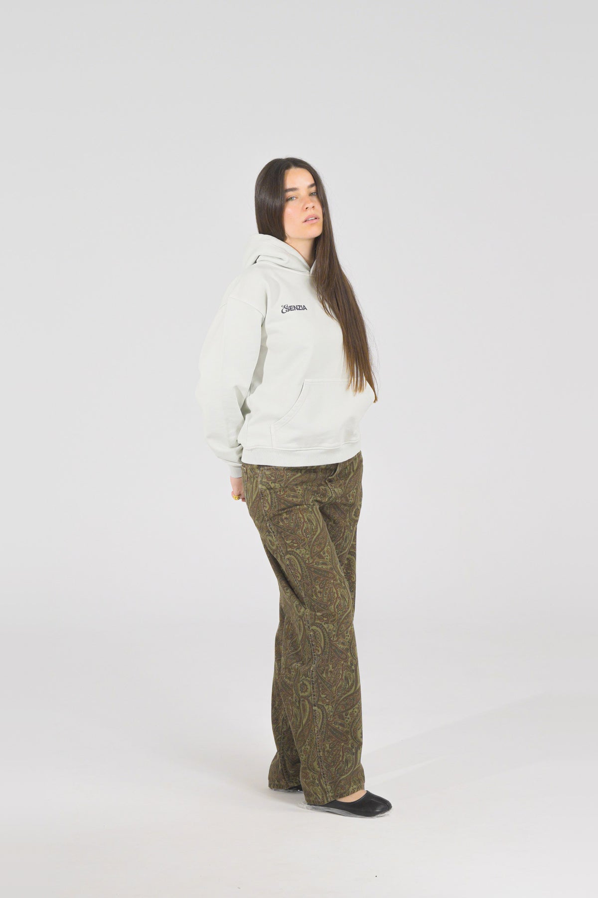 Ash Harbour Hoodie — on model