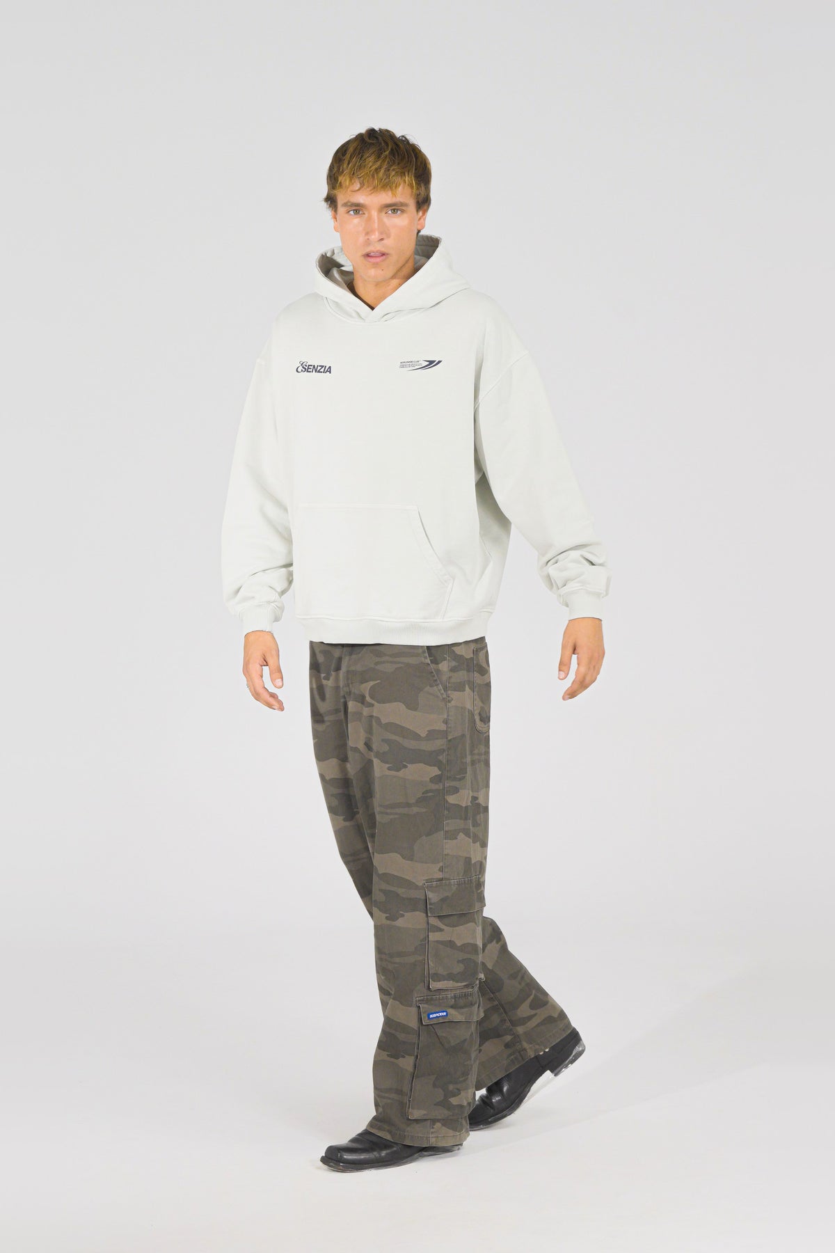 Ash Harbour Hoodie — on model
