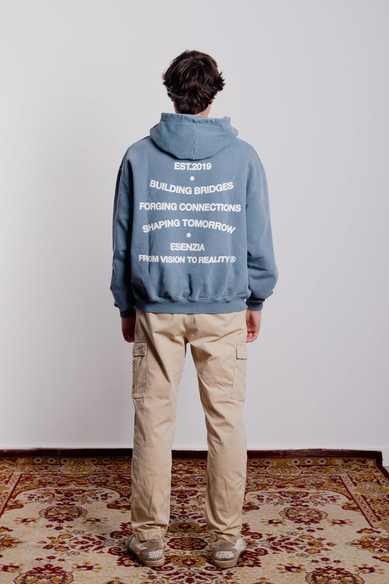 BABY BLUE DIRECTION HOODIE - Esenzia