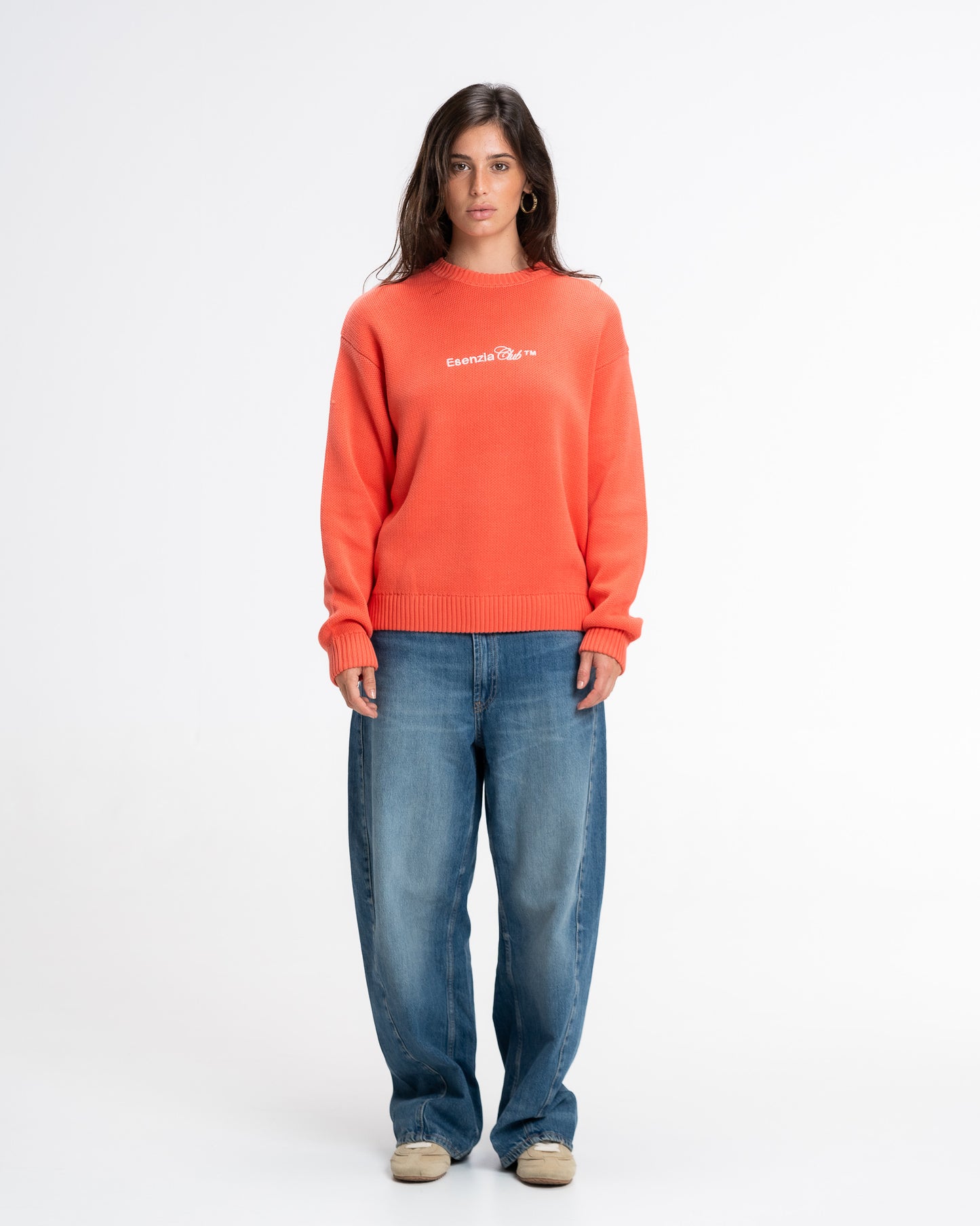 PEACH NEUTRAL KNIT SWEATER