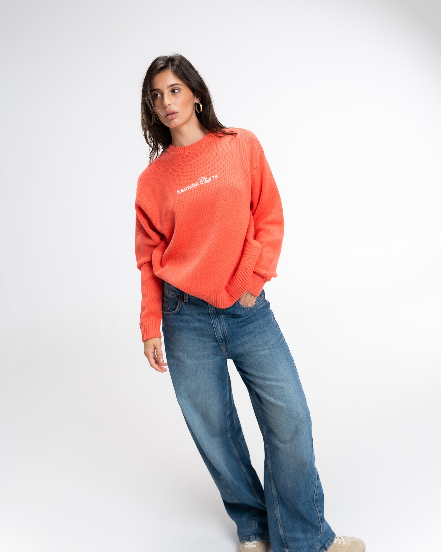 PEACH NEUTRAL KNIT SWEATER