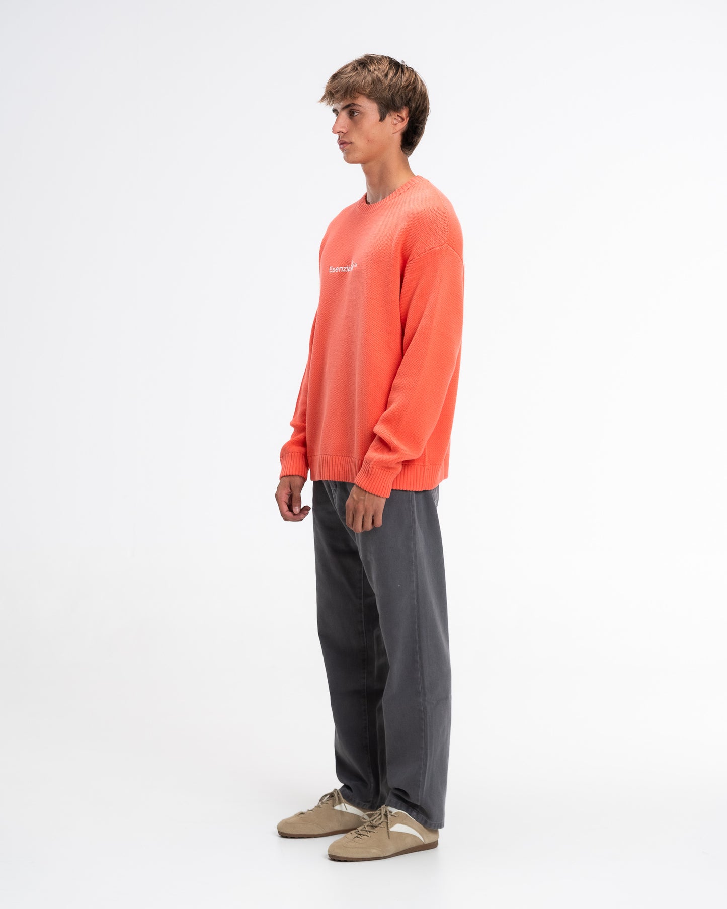 PEACH NEUTRAL KNIT SWEATER